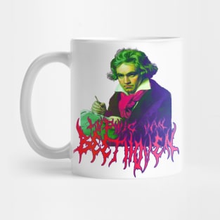 Beethoven Metal Tie Dye - Ludwig Van Beethoven Psychedelic Music Graphic Mug